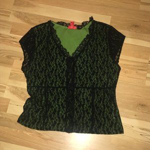 Latina Life / Dress Top with lacey overlay / XL